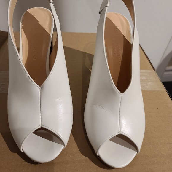 Lolia Sandal Shoes, white leather club monaco - Picture 1 of 8